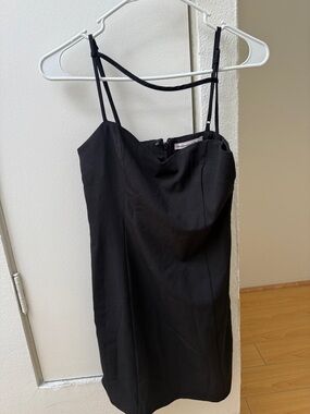 Abercrombie & Fitch Black Spaghetti-Strap Slip Dress